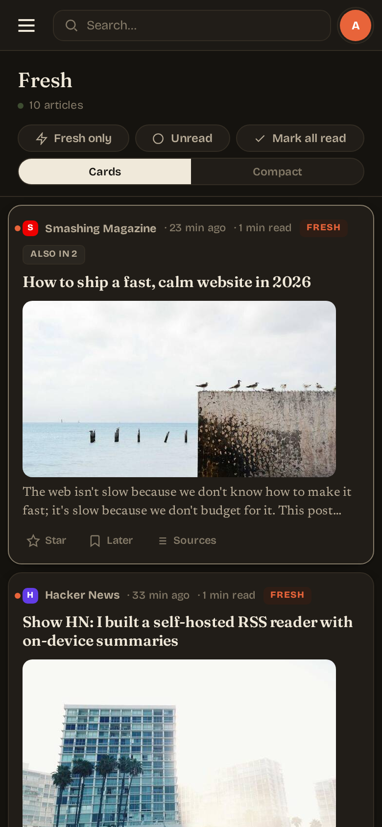 Reader mobile (dark)